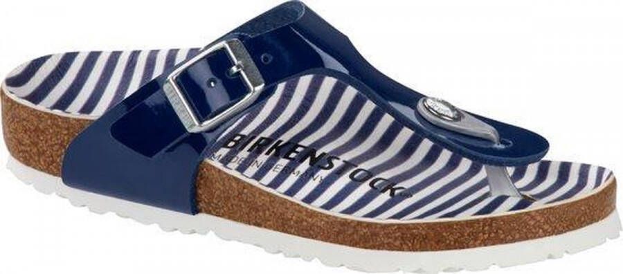 Birkenstock Gizeh Nautical Stripes Navy narrow