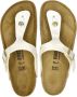 Birkenstock Gizeh Dames Slippers Shiny Snake Cream - Thumbnail 1