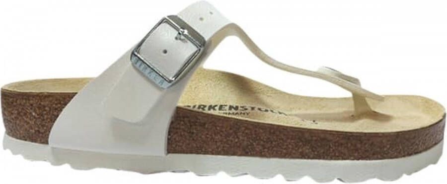 Birkenstock Gizeh norHeren vrouwelijke Birko Flor White Wit Dames - Foto 4