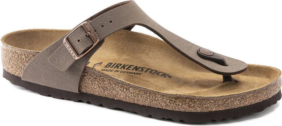 BIRKENSTOCK Teenslippers Gizeh Nubuck Bruin - Foto 5
