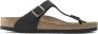 Birkenstock Gizeh Slippers Black Regular fit | Zwart | Imitatieleer - Thumbnail 1