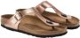 Birkenstock Women's Gizeh BF Metallic Sandalen beige - Thumbnail 1