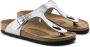 Birkenstock Gizeh Slippers Metallic Silver Normale Pasvorm Vrouwen - Thumbnail 1