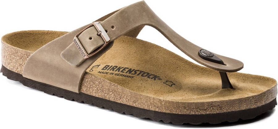BIRKENSTOCK Teenslippers Gizeh Nubuck Bruin - Foto 3