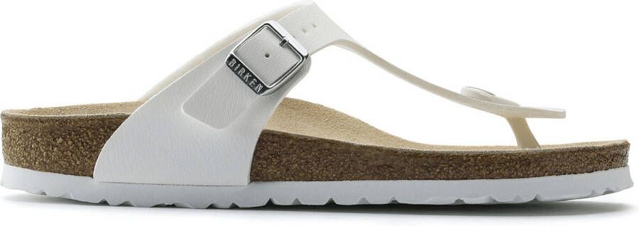 Birkenstock Gizeh norHeren vrouwelijke Birko Flor White Wit Dames - Foto 6