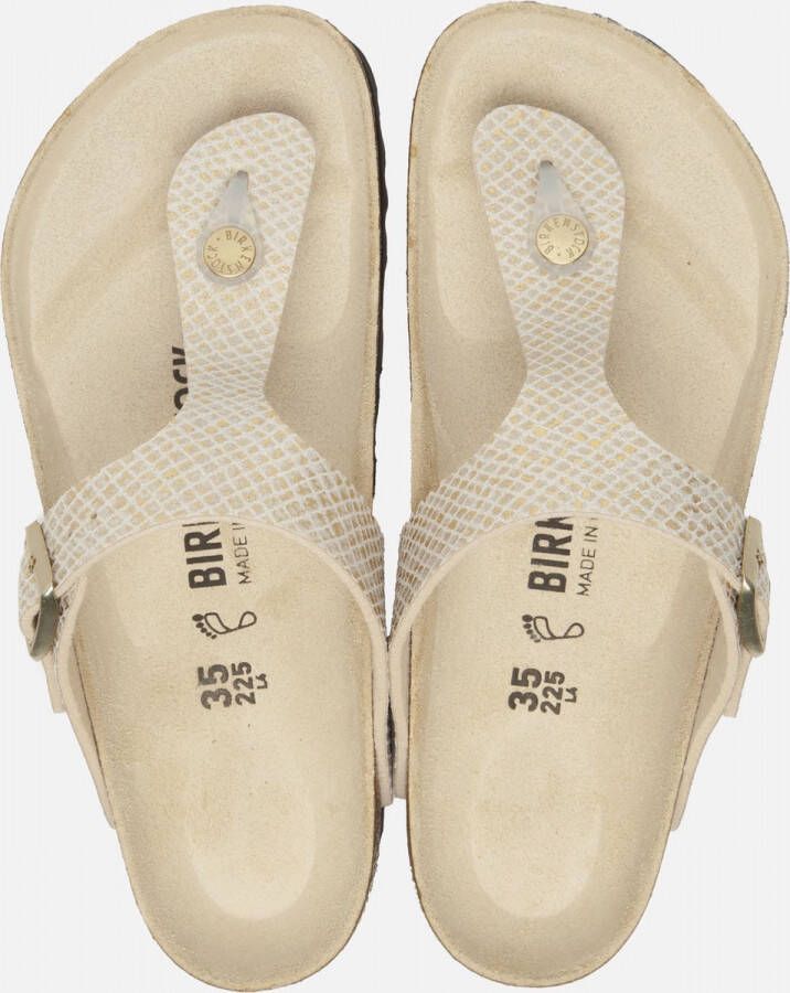 Birkenstock Teenslippers Gizeh Shiny in glanzende reptiel-look - Foto 5