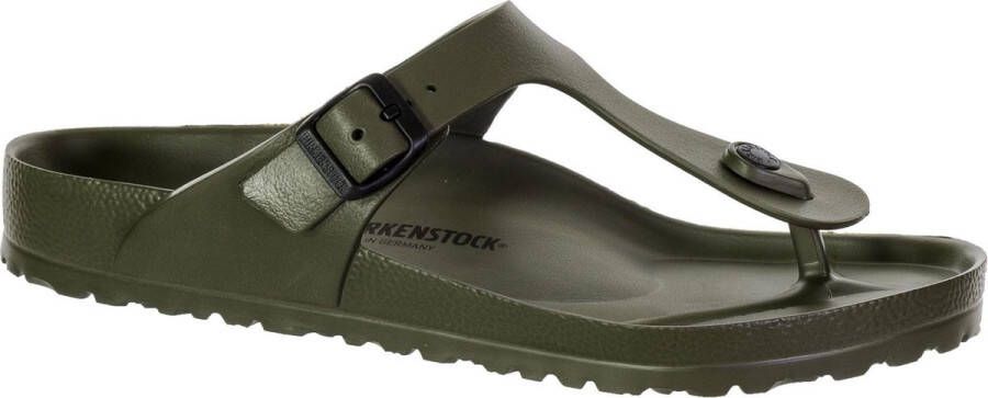 Birkenstock Teenslippers in groen voor Gizeh EVA khaki