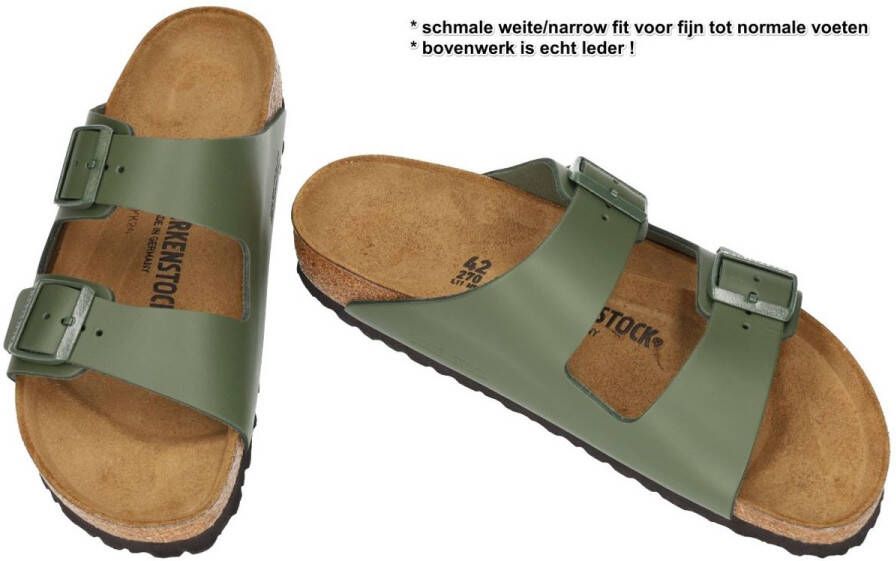 Birkenstock -Heren groen olijf pantoffels & slippers