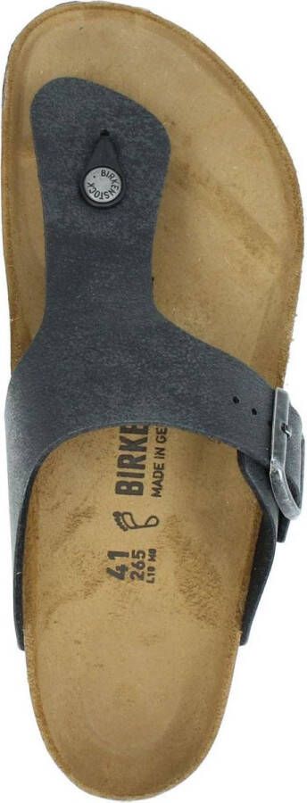 Birkenstock Ramses Regular Finished Birko-Flor Nubuck Heren Teenslipper Zwart - Foto 4