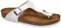 Birkenstock Gizeh White Birko-Flor Regular Slippers - Thumbnail 8