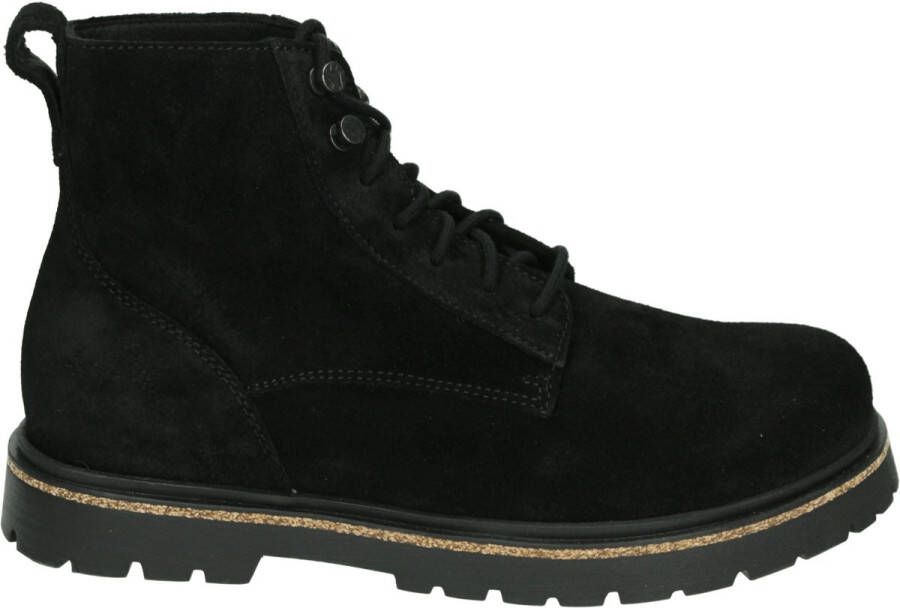 Birkenstock HIGHWOOD LACE MID SUEDE LTHR Vrije tijd half-hoogHeren veterschoenHeren sneakers Zwart