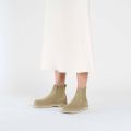 BIRKENSTOCK Chelsea Boots Dames Highwood Slip On Mid W Suède Taupe - Bruin