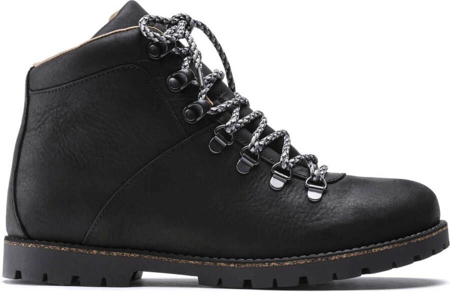 Birkenstock Jackson Veterboots Zwart Nubuckleer Narrow-fit
