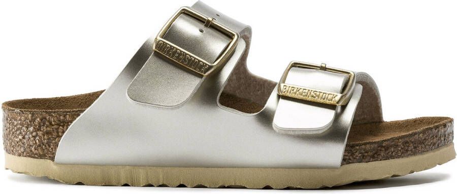 Birkenstock Arizona Kids Slippers Electric Metallic Gold Narrow fit | Goud | Imitatieleer - Foto 5