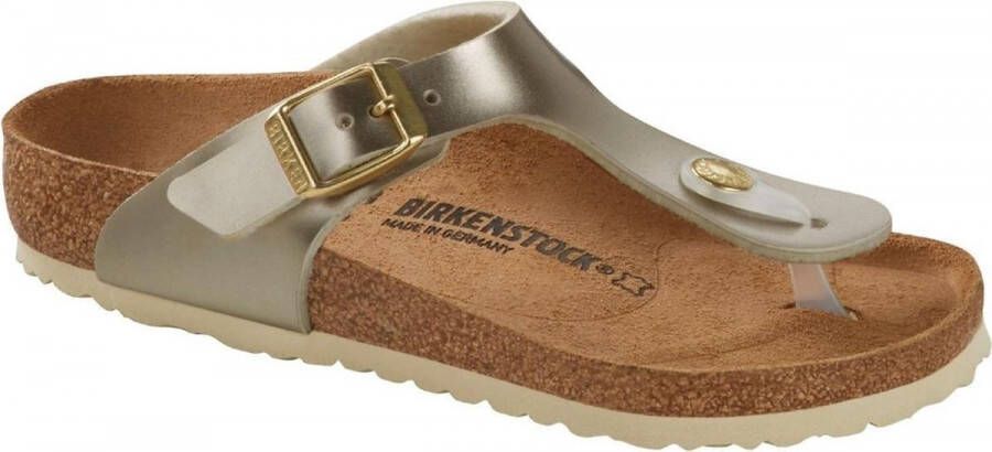Birkenstock Meisjes Sandalen Gizeh Kids BS Electric Metallic Gold(narrow) Goud - Foto 5