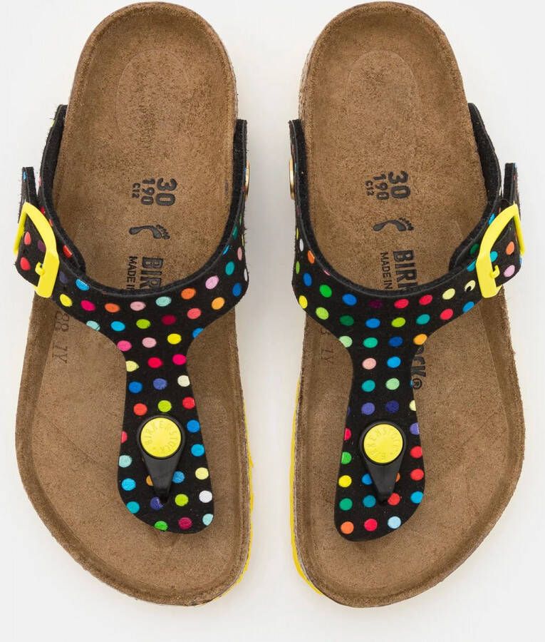 Birkenstock Gizeh Kids MF Digital Dots Black Narrow