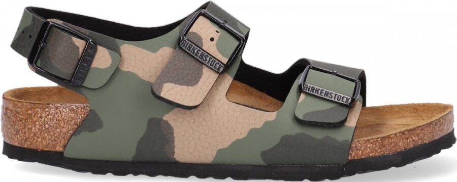 Birkenstock Milano Kids Sandalen Desert Soil Camouflage Khaki Narrow fit | Groen | Imitatieleer - Foto 2