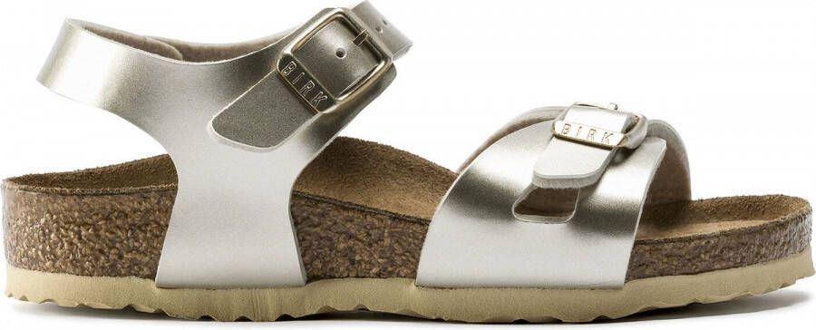 Birkenstock Rio Kids Sandalen Electric Metallic Gold Narrow fit | Goud | Imitatieleer - Foto 9