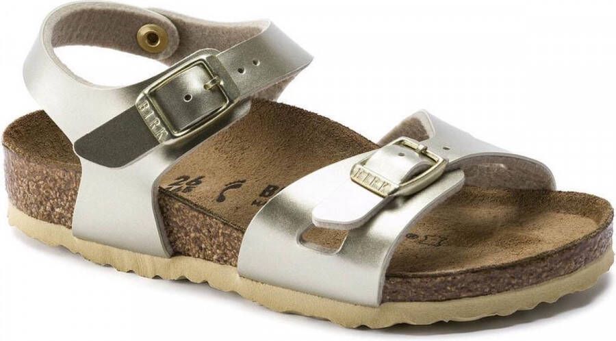 Birkenstock Rio Kids Sandalen Electric Metallic Gold Narrow fit | Goud | Imitatieleer - Foto 7