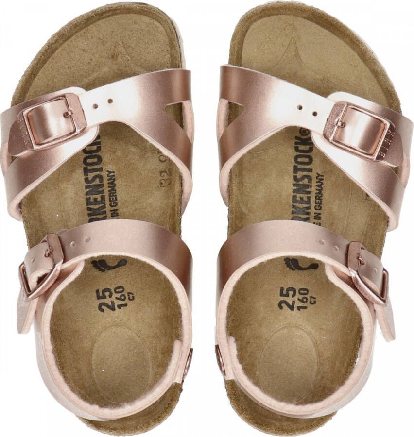 Birkenstock Rio Kids Sandalen Electric Metallic Copper Narrow fit | Goud | Imitatieleer - Foto 6