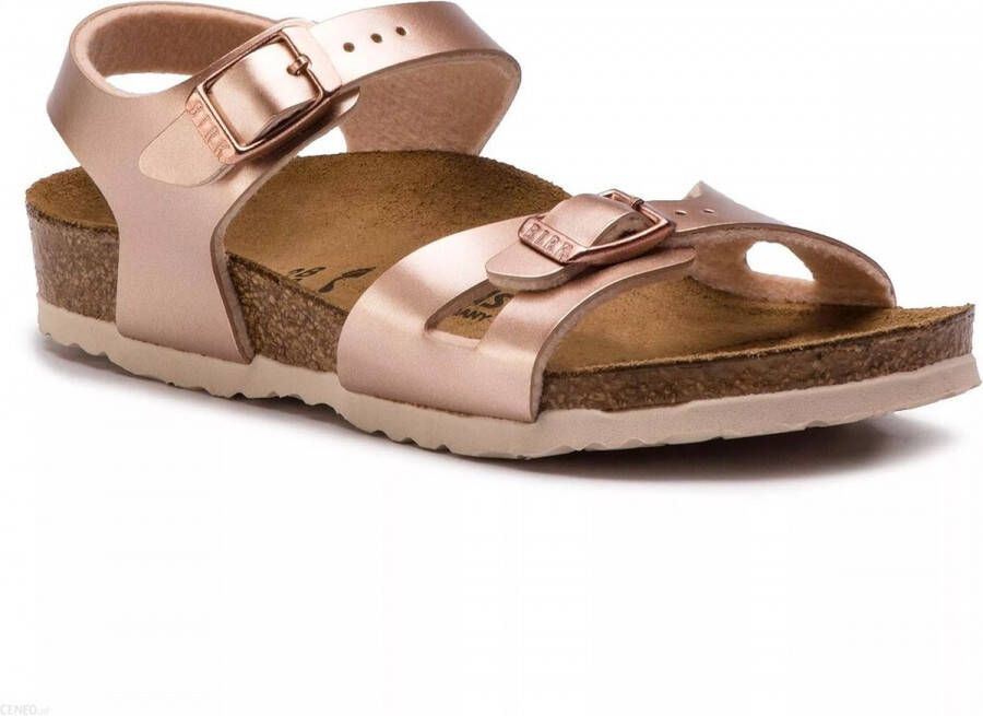 Birkenstock Rio Kids Sandalen Electric Metallic Copper Narrow fit | Goud | Imitatieleer - Foto 7