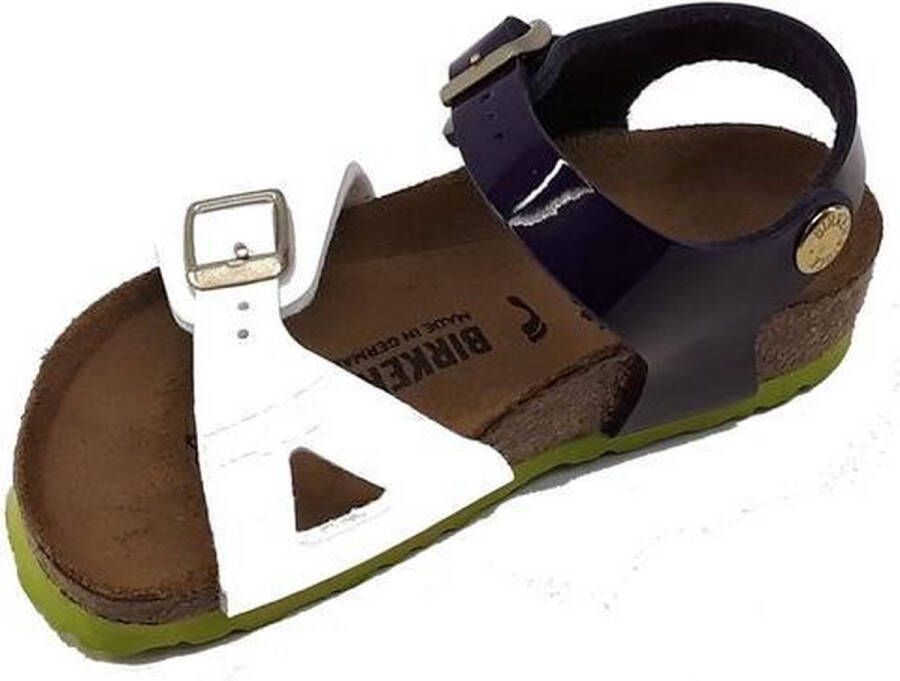 Birkenstock rio kids tropical wit lila smal