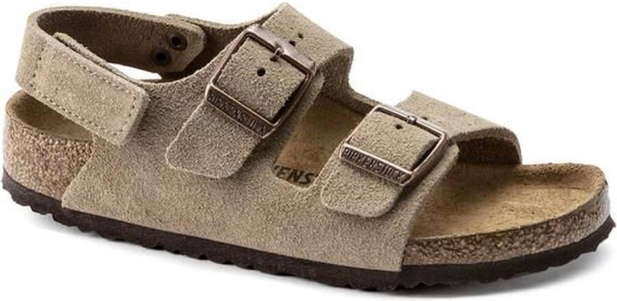 Birkenstock Kids Milano Narrow Suede Taupe