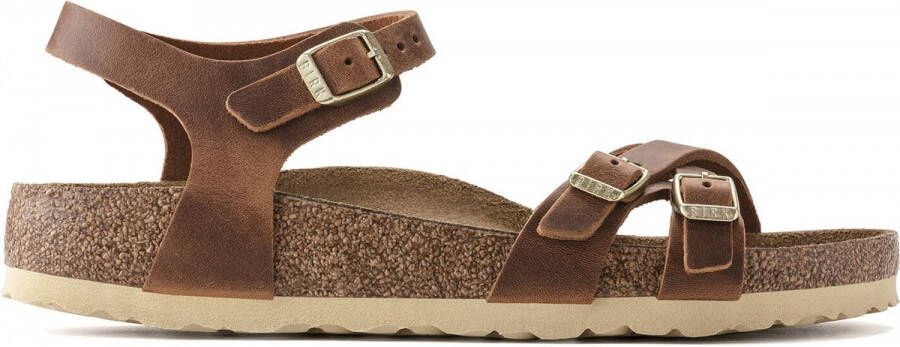 Birkenstock Kumba Dames Sandalen Cognac Narrow fit | Cognac | Nubuck - Foto 2
