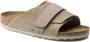 Birkenstock Anatomische Leren Sandalen met Klittenbandsluiting Beige - Thumbnail 1