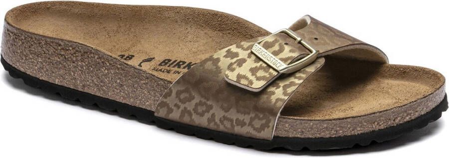 Birkenstock Madrid BS Panterprint Slippers 36 Goud - Foto 2