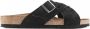 Birkenstock Lugano Heren Slippers Desert Buck Black Narrow fit | Zwart | Nubuck - Thumbnail 1