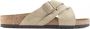 Birkenstock Lugano Heren Slippers Desert Buck Faded Khaki Narrow fit | Groen | Nubuck - Thumbnail 1