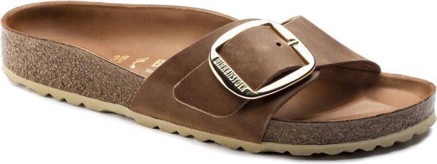 Birkenstock Madrid Big Buckle bruin sandalen dames (S) (1006525)