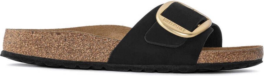 Birkenstock Leren muiltjes nubuck femme Madrid Narrow Zwart Dames