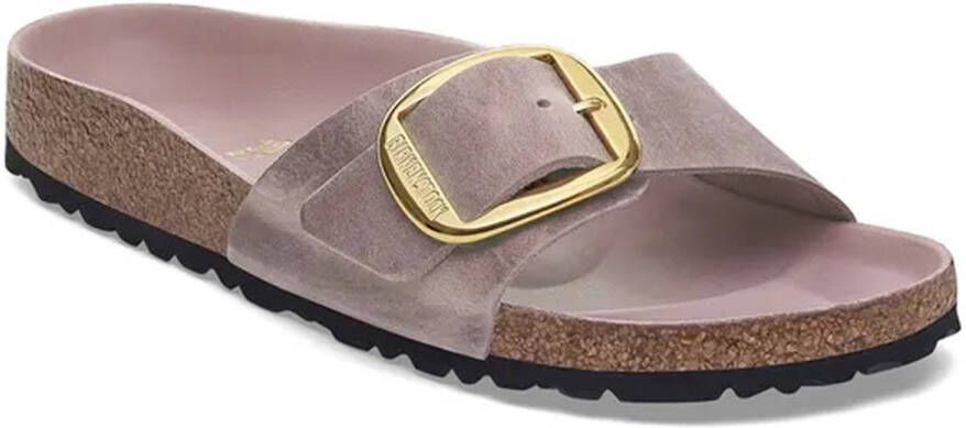 Birkenstock Madrid Big Buckle Natural Leather Oiled Narrow