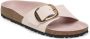 Birkenstock Madrid Big Buckle Natural Leather Patent High Shine Light Rose Narrow - Thumbnail 3