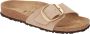 BIRKENSTOCK Slippers Dames Madrid Big Buckle Dames Maat: 42 Materiaal: Suède Kleur: Zand - Thumbnail 2