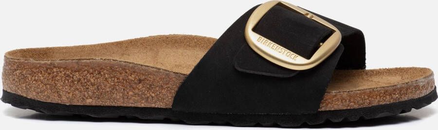 BIRKENSTOCK Slippers Dames Madrid Big Buckle Maat: 39 Materiaal: Nubuck Kleur: Zwart - Foto 2