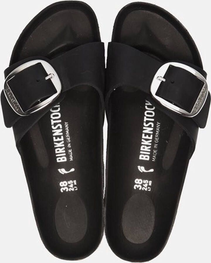 Birkenstock Madrid Big Buckle zwart sandalen dames (s) (1006523)
