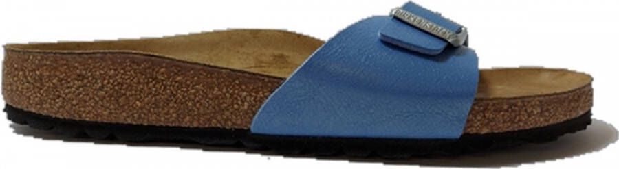 Birkenstock Madrid Dames Slippers Graceful Riviera Narrow fit | Blauw | Imitatieleer