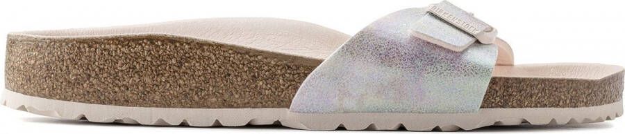 Birkenstock Madrid Dames Slippers Iridescent Light Rose Narrow fit | Roze | Microvezel