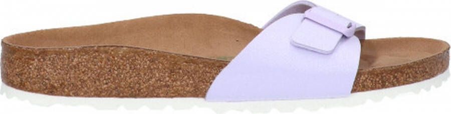 Birkenstock Madrid Dames Slippers Lavender Fog Narrow fit | Paars | Imitatieleer