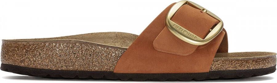 Birkenstock Madrid Nubuck Leather Big Buckle oranje narrow sandalen dames (1022709) - Foto 4