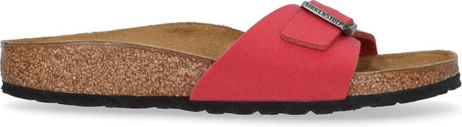 Birkenstock Madrid Dames Slippers Scarlet Red Narrow fit | Rood | Imitatieleer