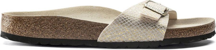 Birkenstock NU 21% KORTING Slippers Madrid shiny python met voorgevormd voetbed schoenwijdte smal - Foto 3