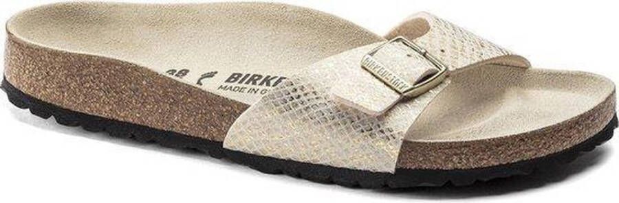 Birkenstock NU 21% KORTING Slippers Madrid shiny python met voorgevormd voetbed schoenwijdte smal - Foto 2