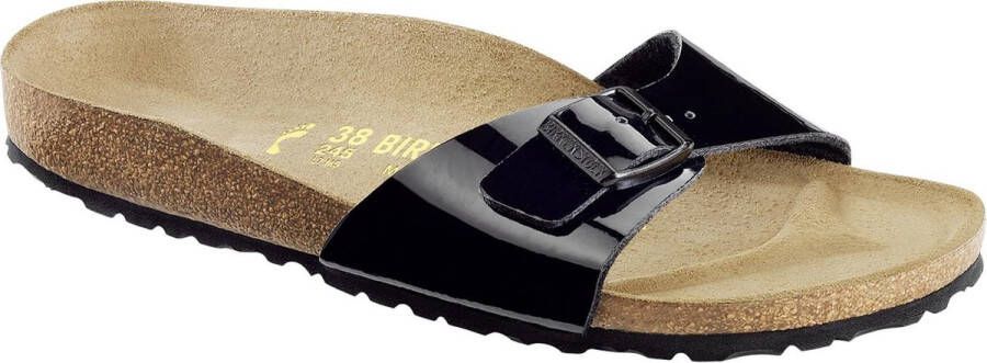 Birkenstock Sandalen Madrid Birko Flor Patent Etroit Zwart Unisex