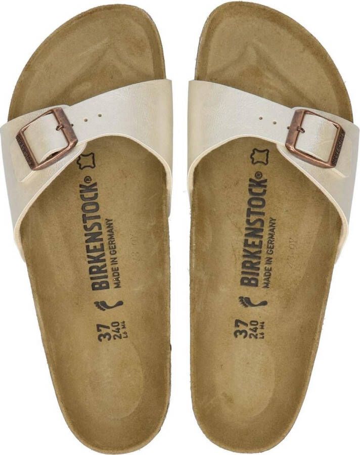 BIRKENSTOCK Slippers Dames Madrid Big Buckle Dames Maat: 40 Materiaal: Leer Kleur: Wit - Foto 5