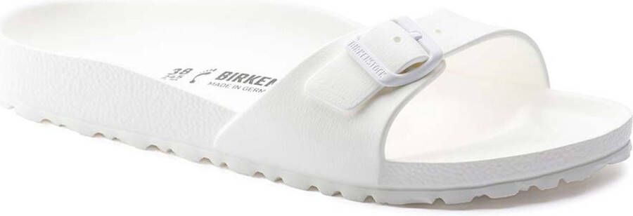 Birkenstock Madrid Essentials Eva Sliders Dames Wit Dames