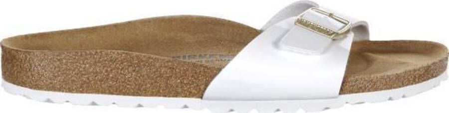 Birkenstock Madrid Birko-flor Lack Sandalen Schoenen patente white maat: 36 beschikbare maaten:36 - Foto 8